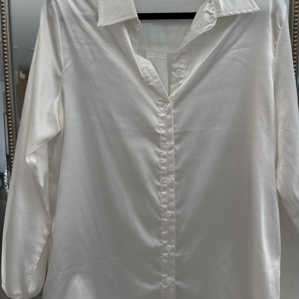 PrettyLittleThing White Button Down Shirt